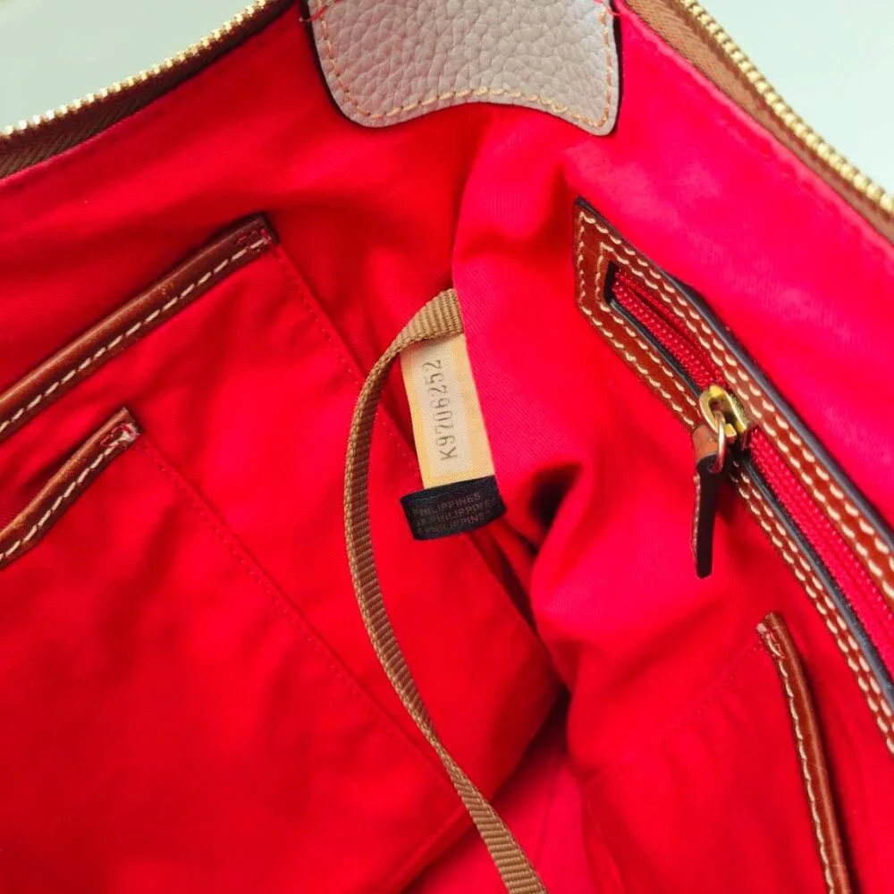 Dooney & Bourke Pebble Leather Wren Zip Tote Bag - Picture 10 of 15
